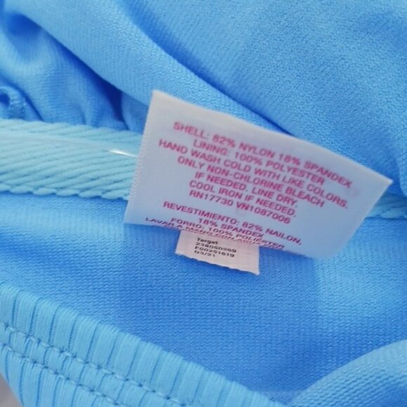 Xhilaration Bikini Top Bralette Vibrant Blue Ribbed Womens Size Small - Picture 5 of 5